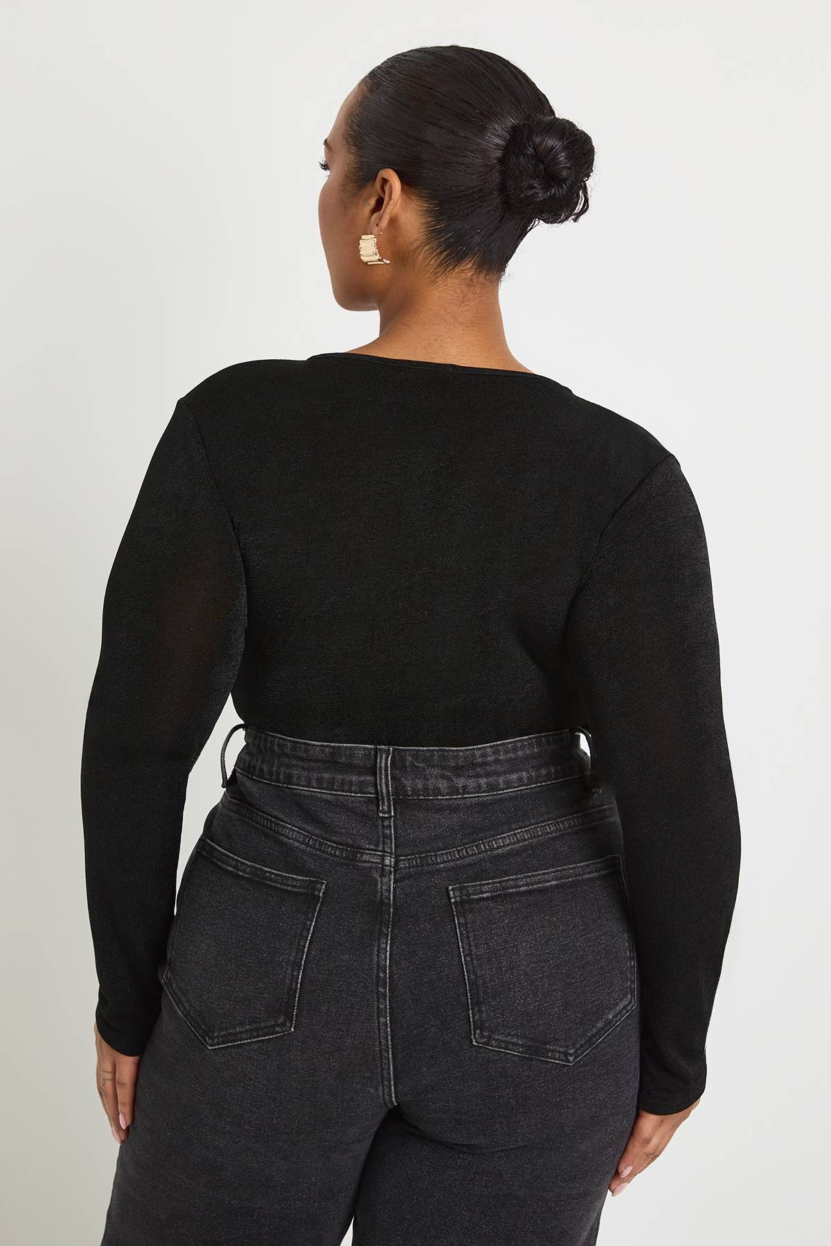 boohoo Body à garniture dorée et décolleté en serrure