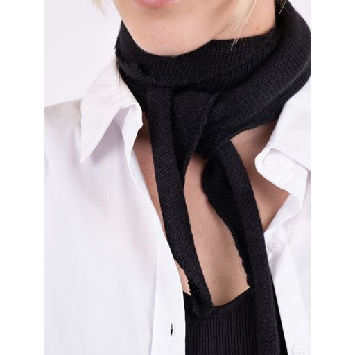 Neo Noir Misty Knit Tørklæde, Black
