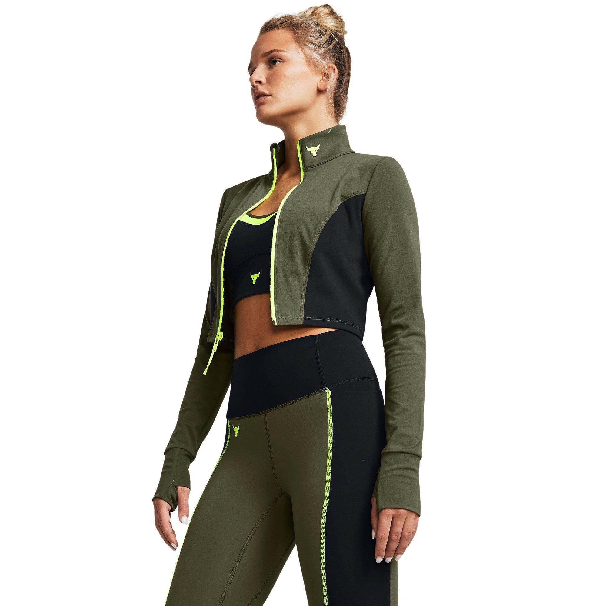 Under Armour UA Project Rock Cropped Gym Jacket Womens