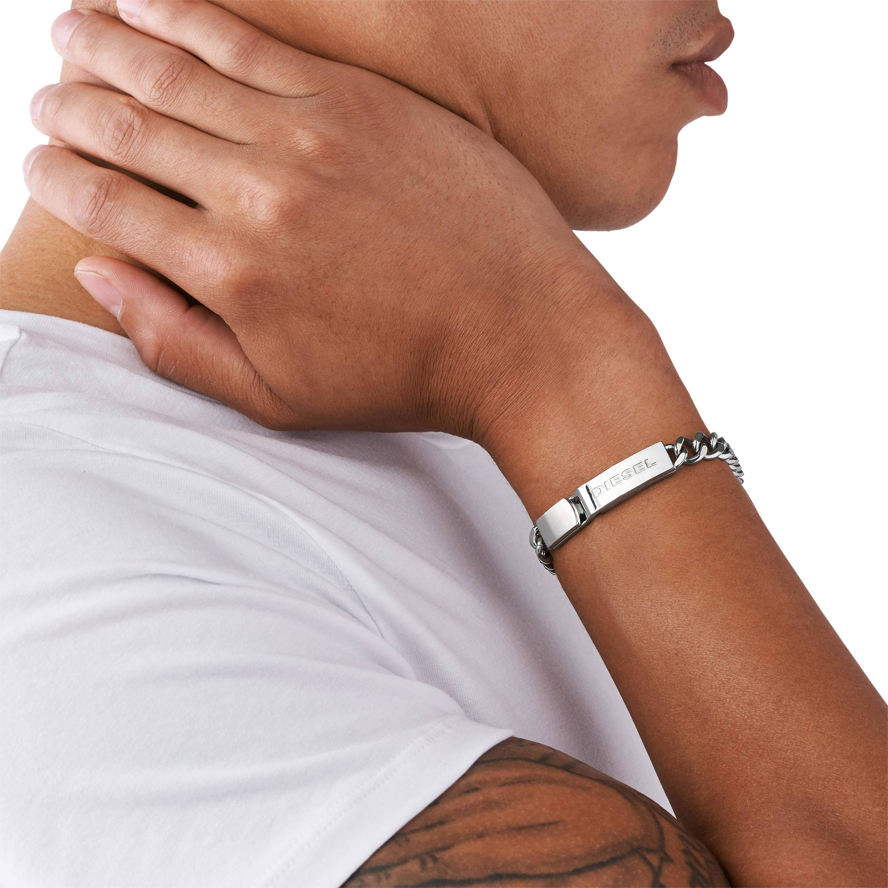 Diesel armband DX0966040 Steel zilverkleurig