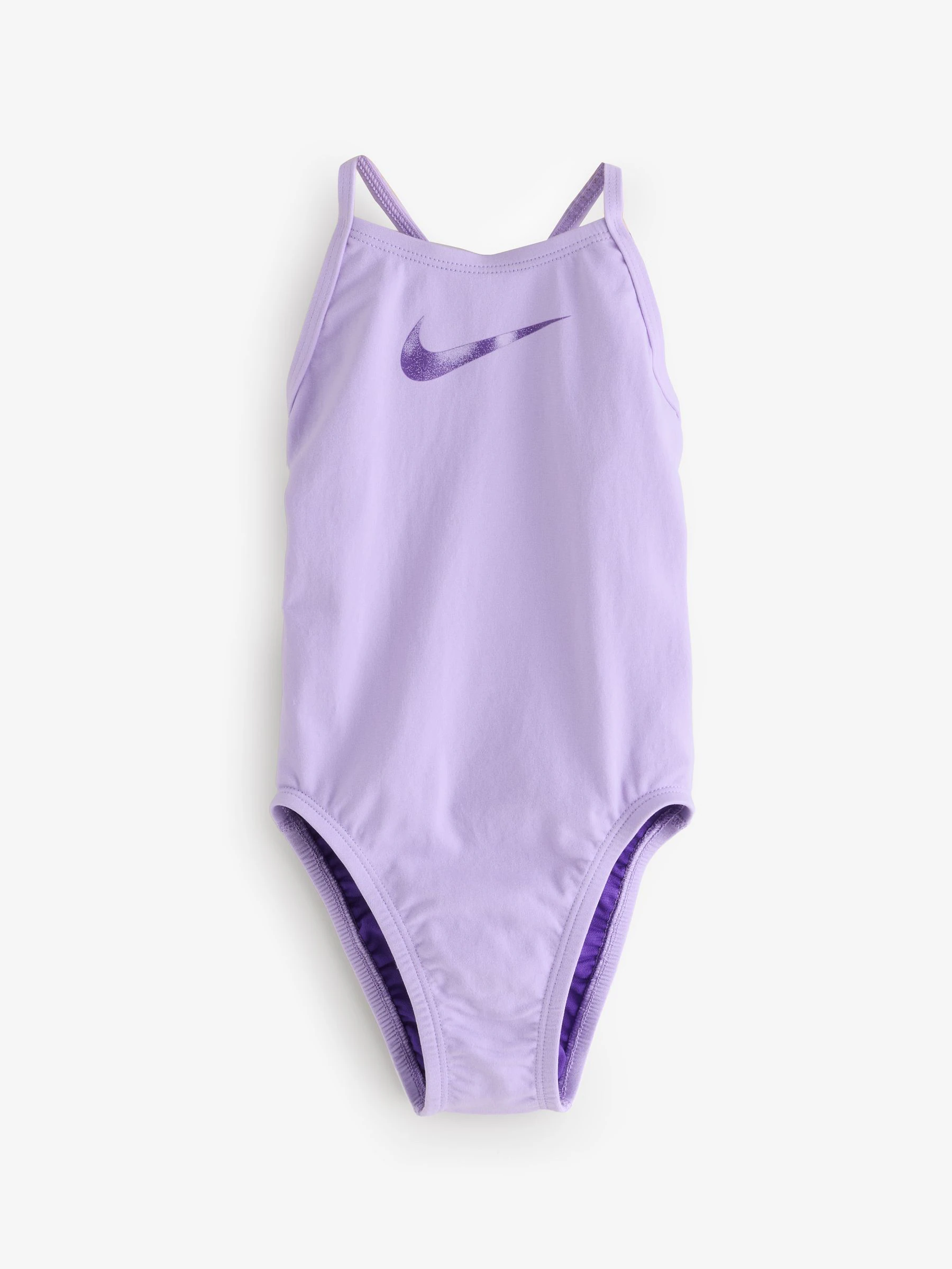 Paars - Nike Hydrastrong Multi Print Lace Back One Piece Swimsuit