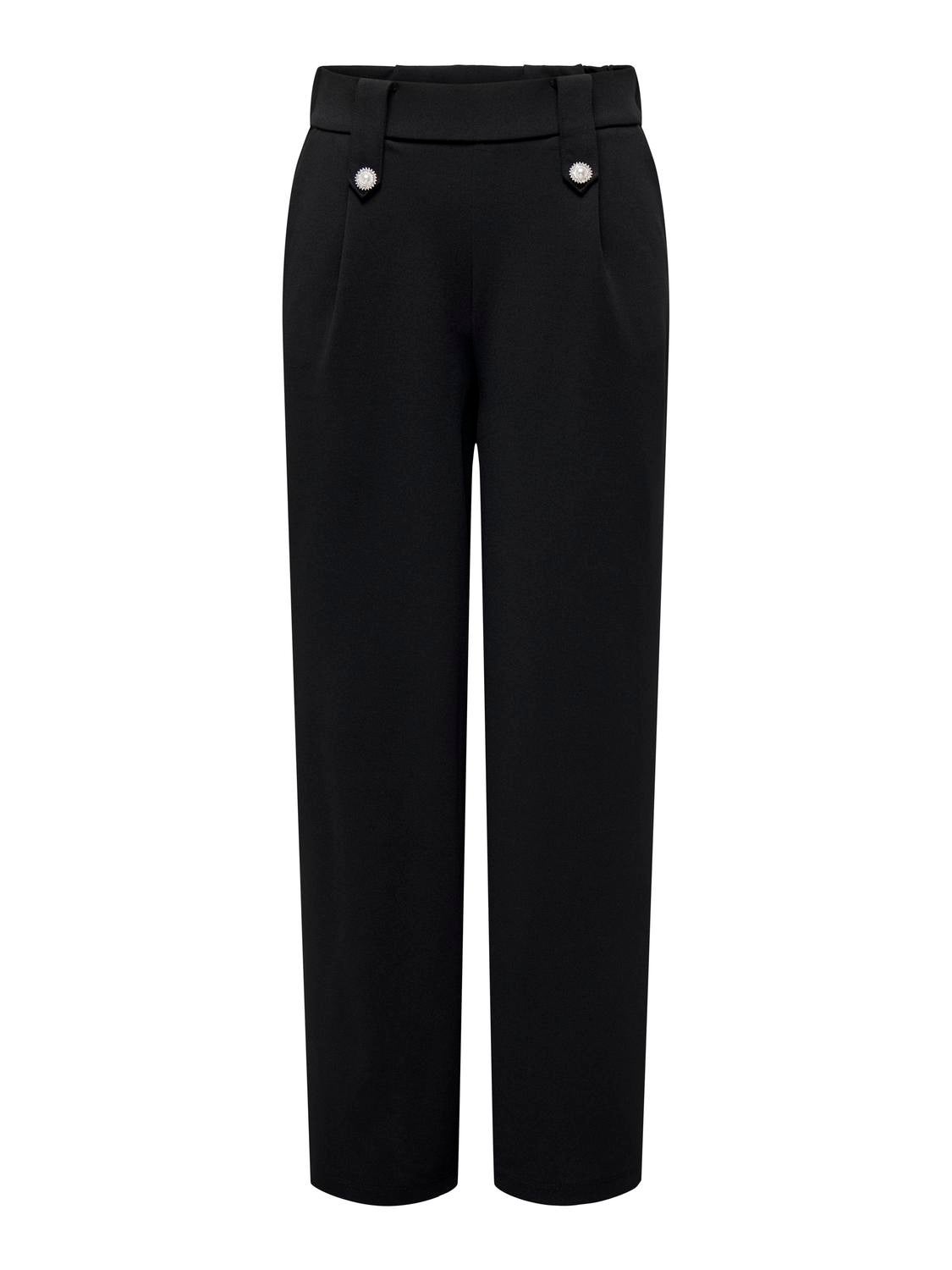 ONLSANIA Gerade geschnitten Hose Black