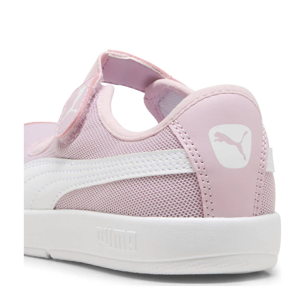 Puma Courtflex v3 Lina V PSsneakers met opening en klittenband roze/wit