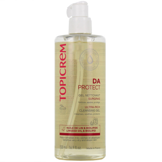 Gel nettoyant surgras DA Protect Topicrem - Peaux atopiques