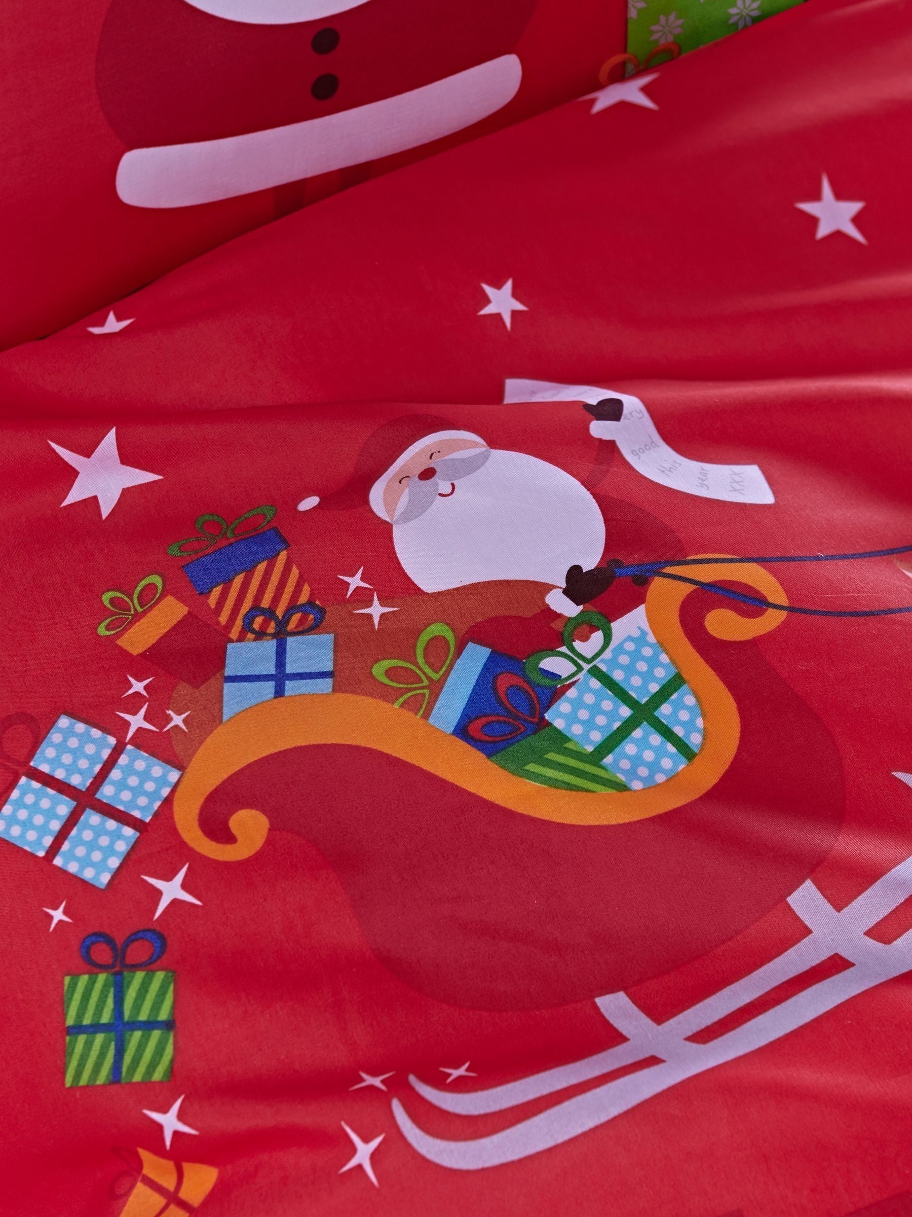 Catherine Lansfield - Santa's Christmas Presents - Set van dekbedovertrek en kussensloop