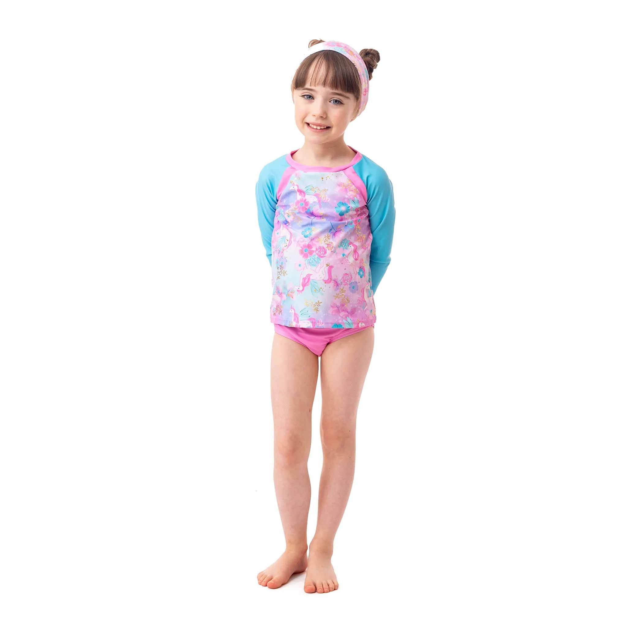 Nanö Maillot UV Manches Longues 2 Pièces Licorne 2-6ans
