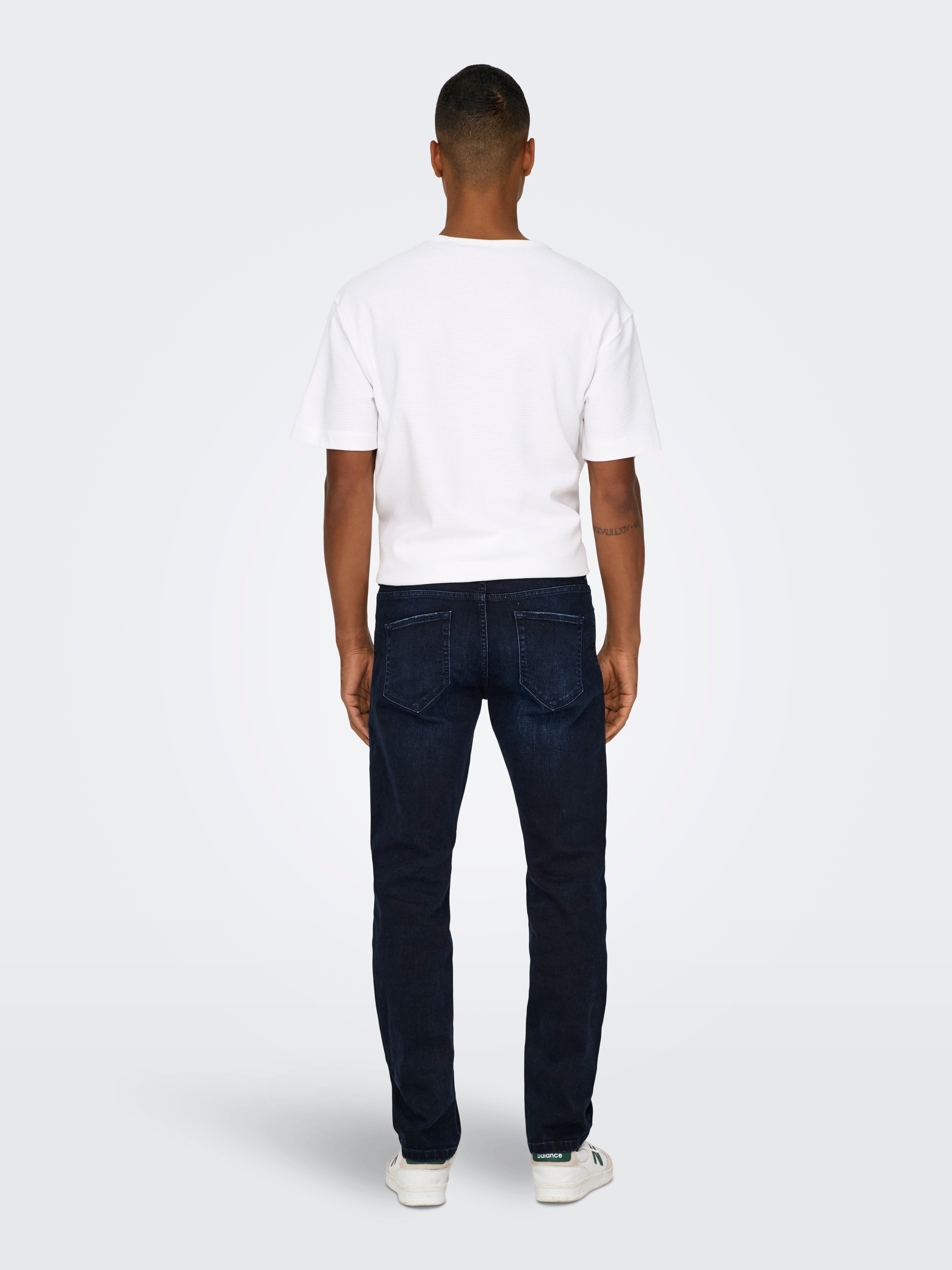 ONSWEFT Mittlere Taille Normal geschnitten Jeans Blue Black Denim