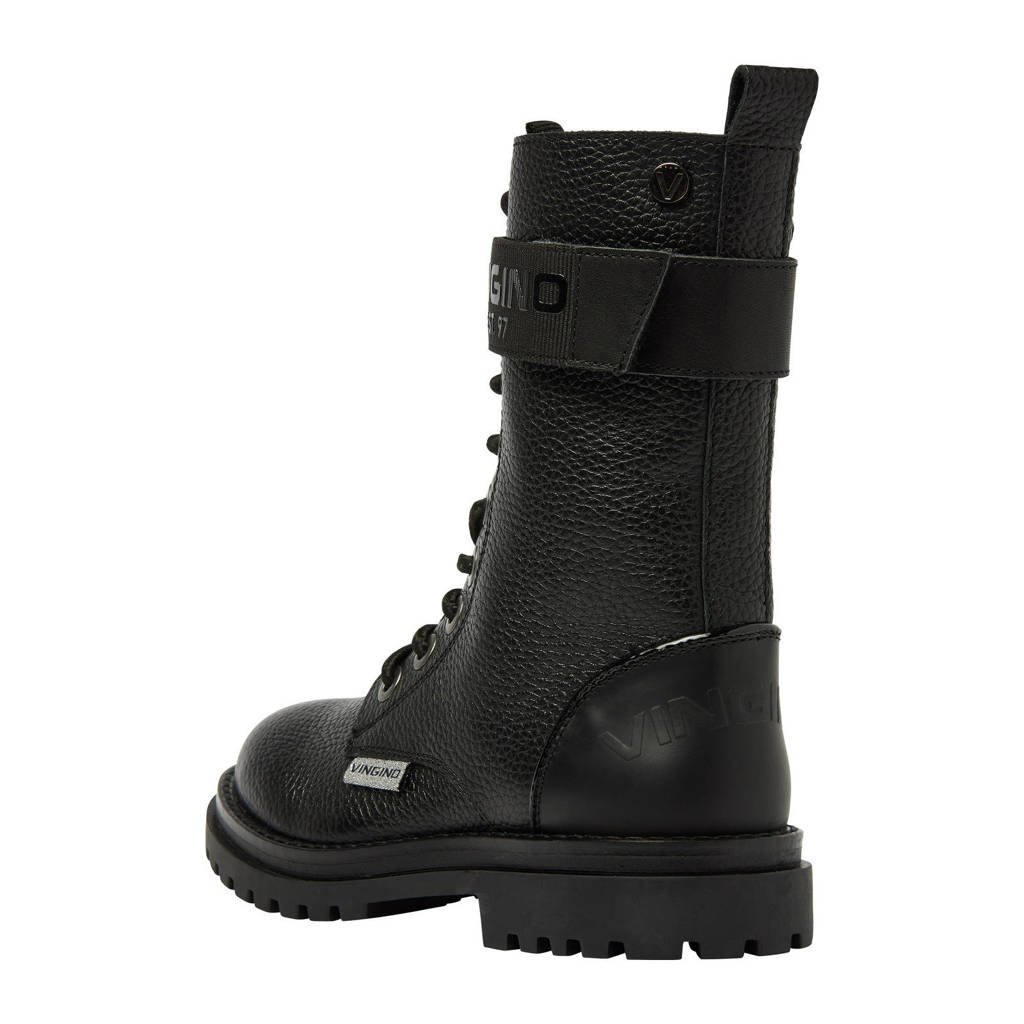 Vingino Evi XHIleren veterboots zwart