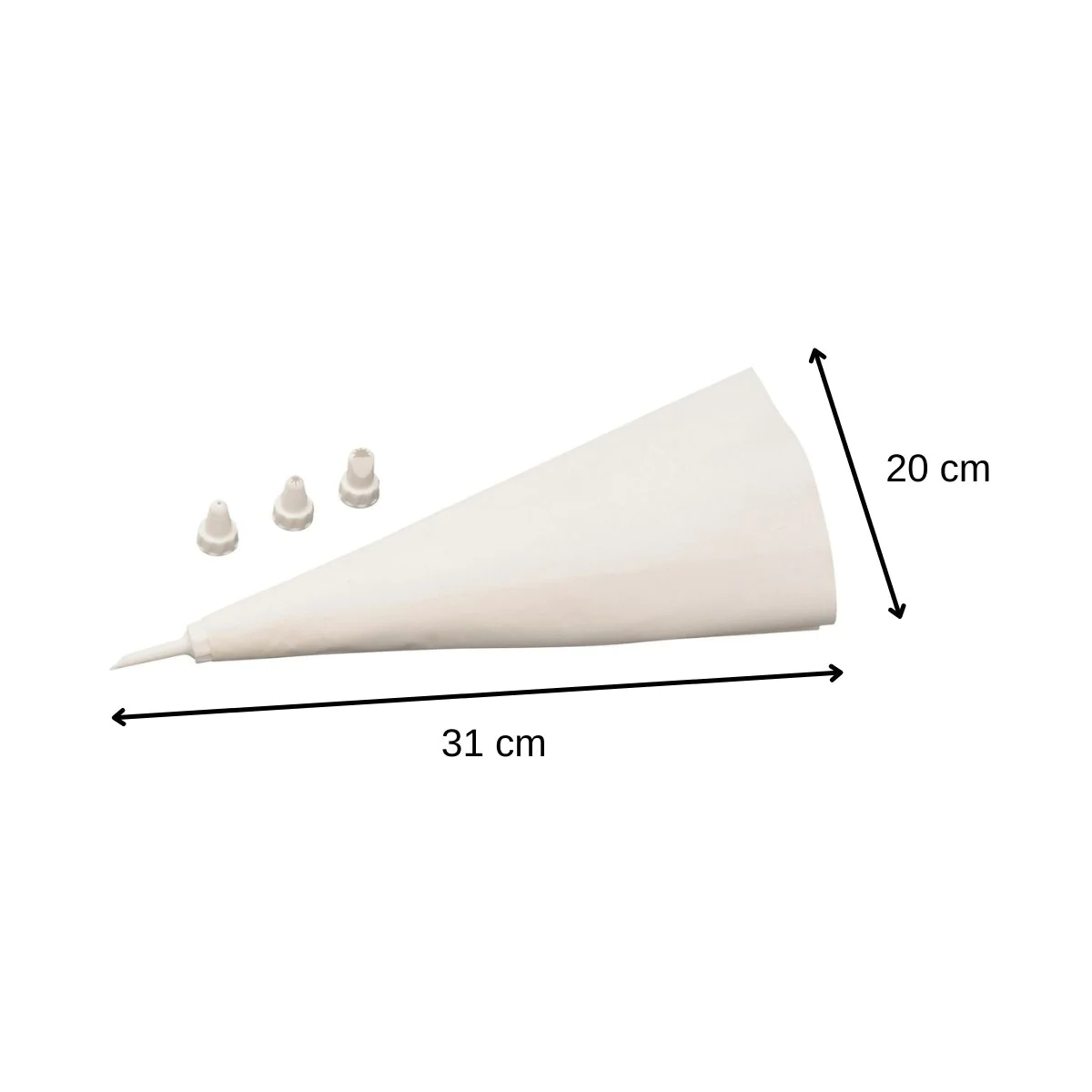 Poche à douille réutilisable et 4 embouts plastique Smart Pastry Zenke