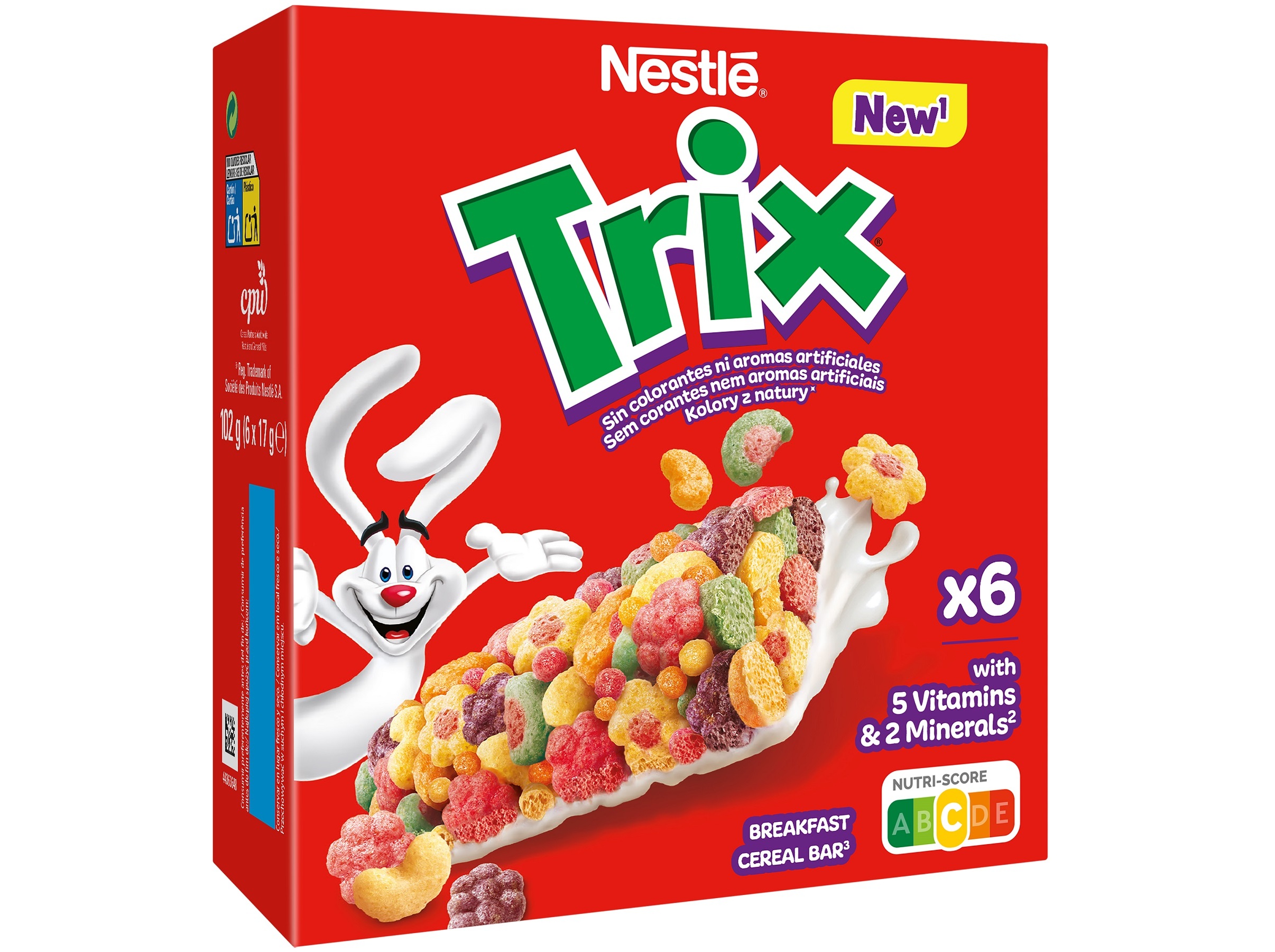 BARRAS DE CEREAIS NESTLÉ TRIX 6X17G