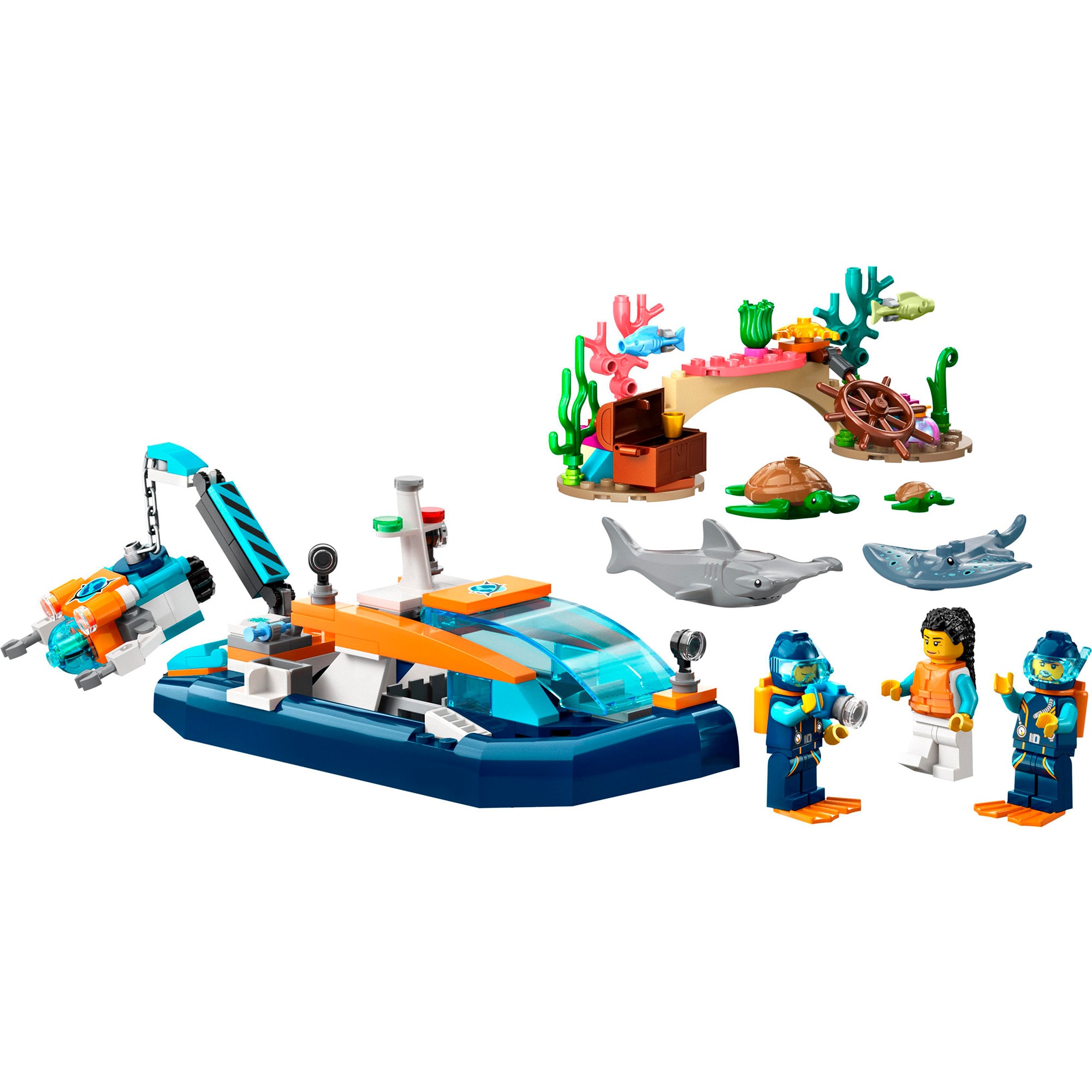 LEGO Konstruktionsspielzeug City Meeresforscher-Boot