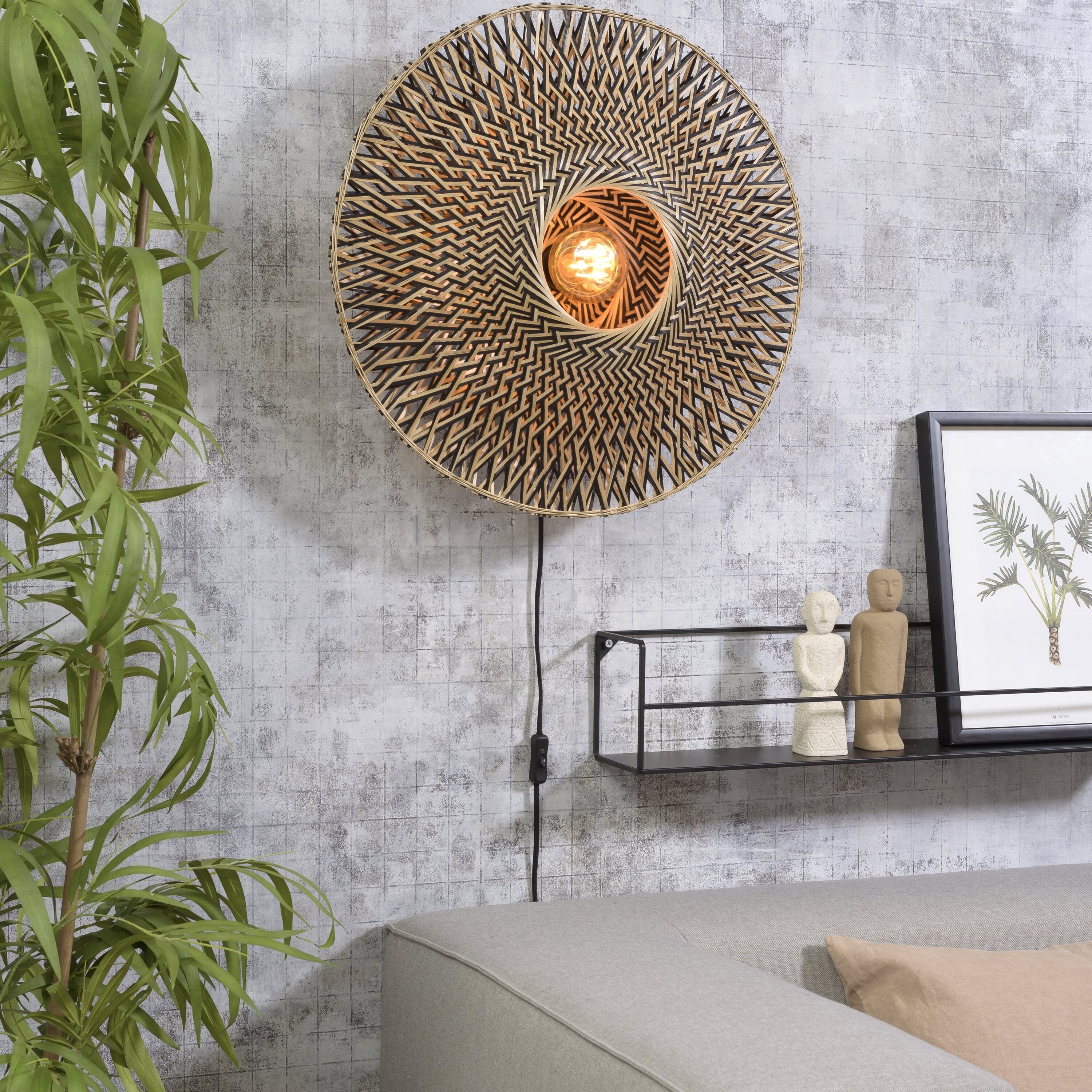 GOOD&MOJO Bali Wandlamp M - Ã 60 cm