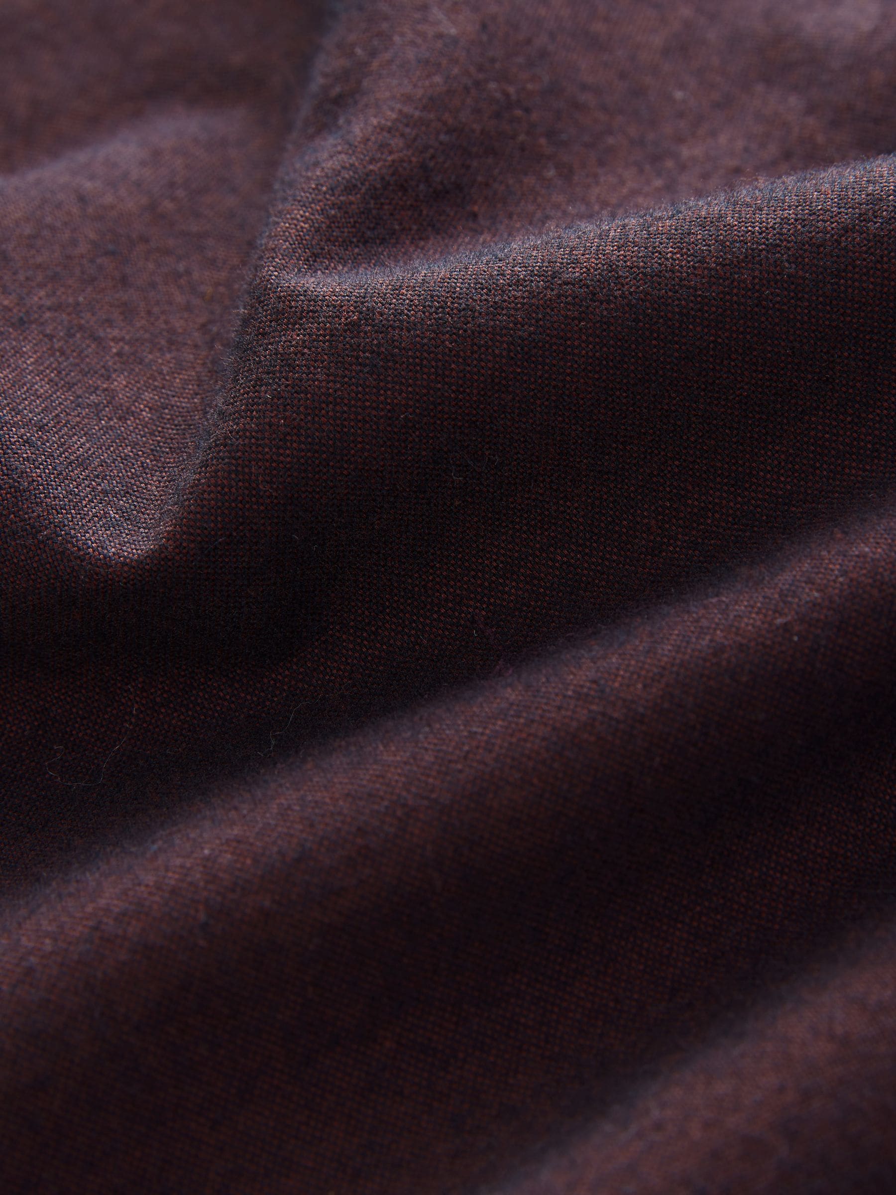 Bordeauxrood - Soft Touch Oxford Long Sleeve Shirt