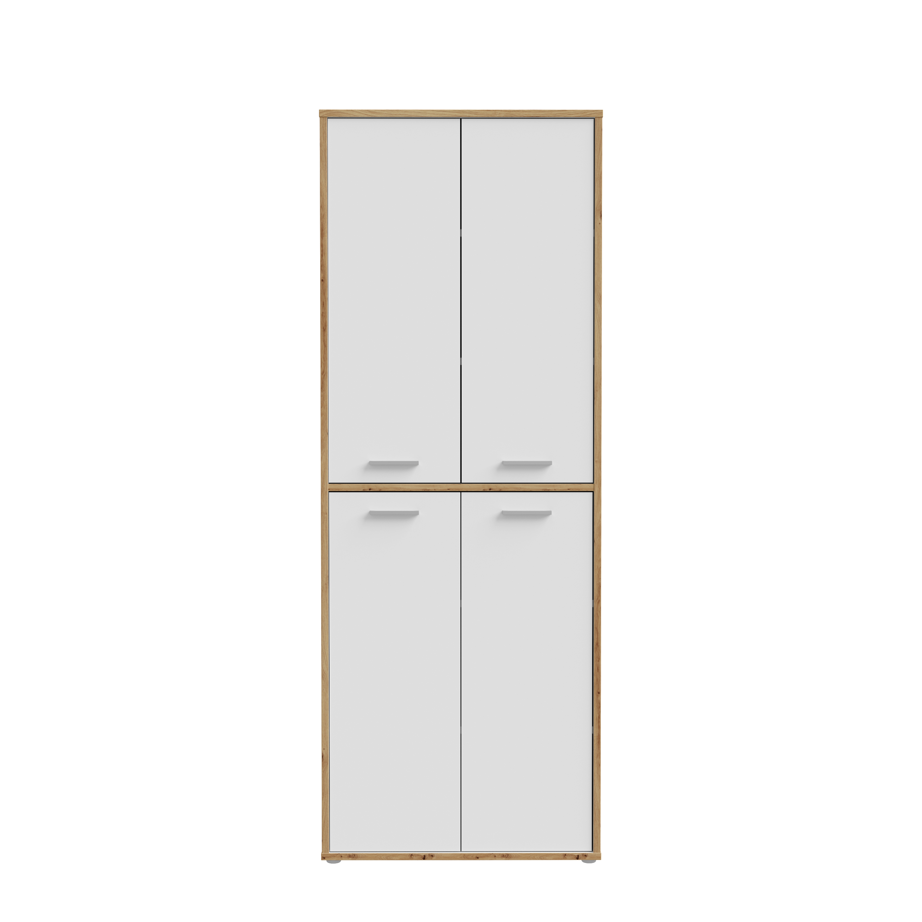 Schrank - weiß-Artisan Eiche - 85 cm breit