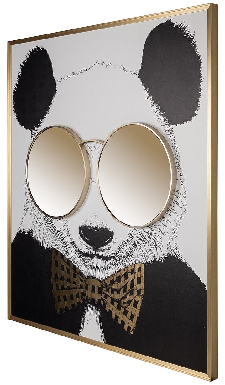 Wanddecoratie 211628 Panda B118.5 x D4.5 x H130.5 cm