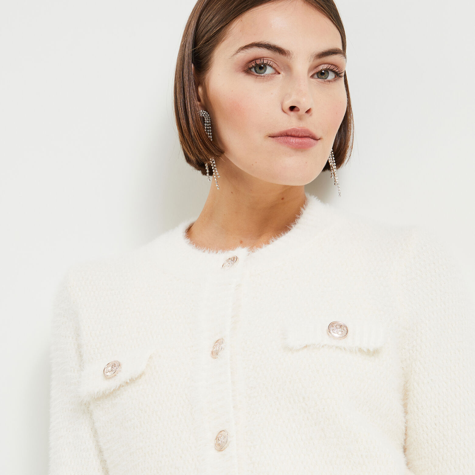 Gilet fluffy femme