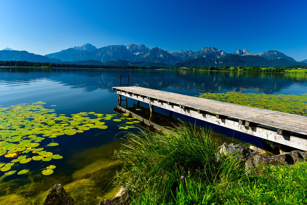 Akustikbild BERGSEE MIT STEG 80x120cm, 7kg