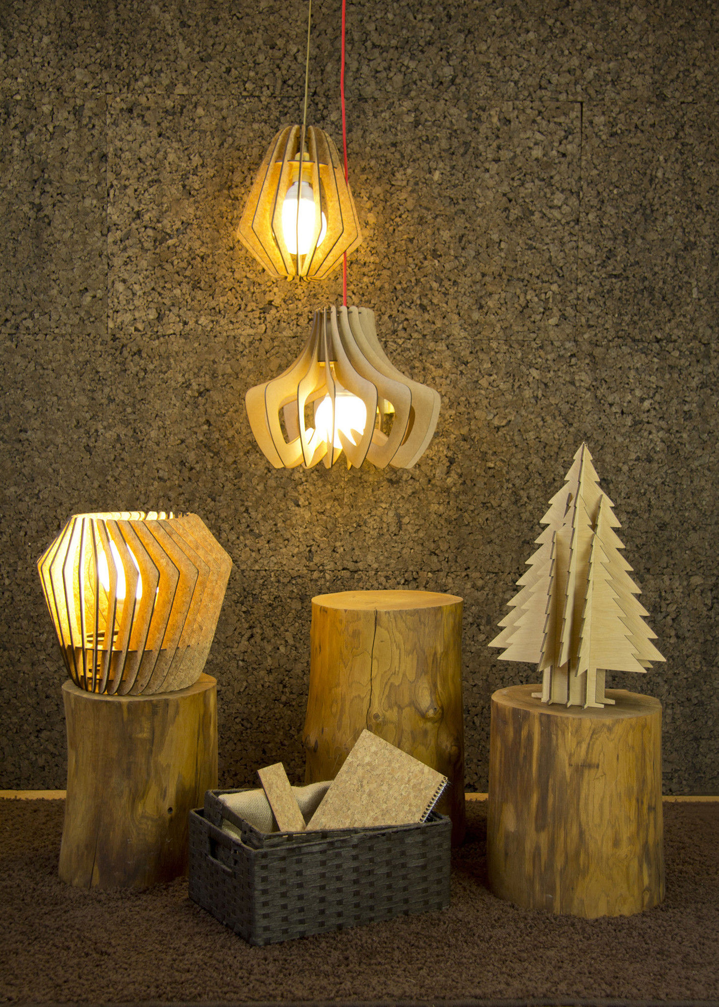 Spin S houten lampenkap small