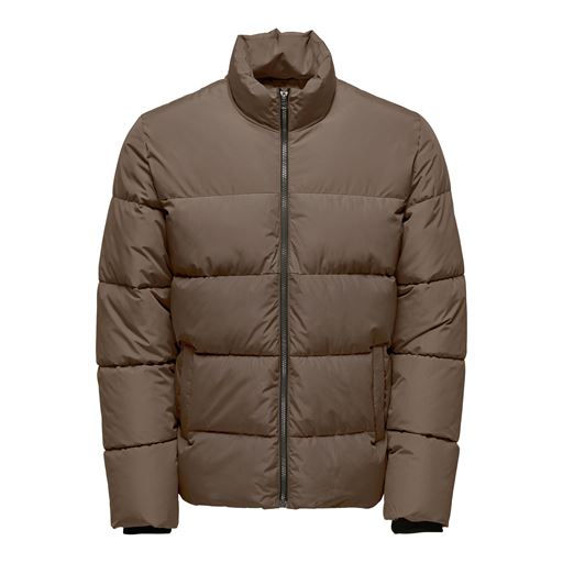ONLY & Sons Melvin Life Puffer Jakke, Hot Fudge, L