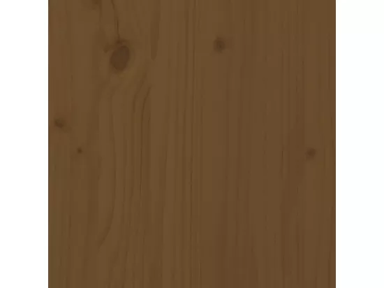 Repose-pied de jardin 120x80 cm marron miel bois de pin massif