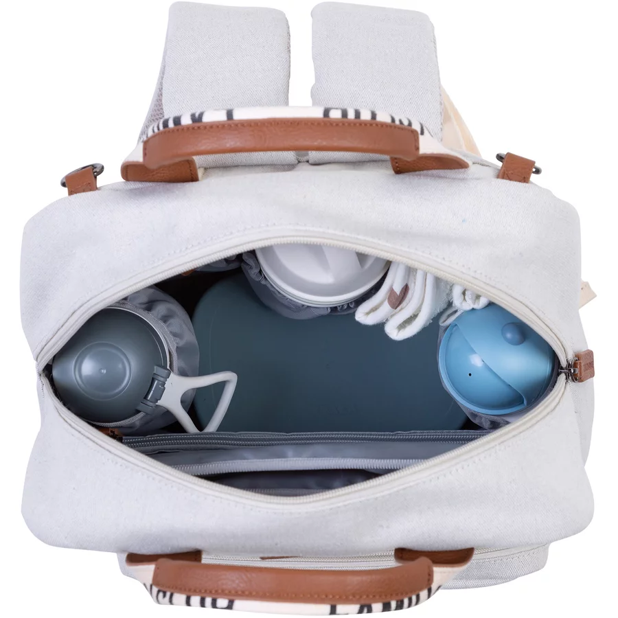 CHILDHOME Wickelrucksack Family Club Signatur Off White