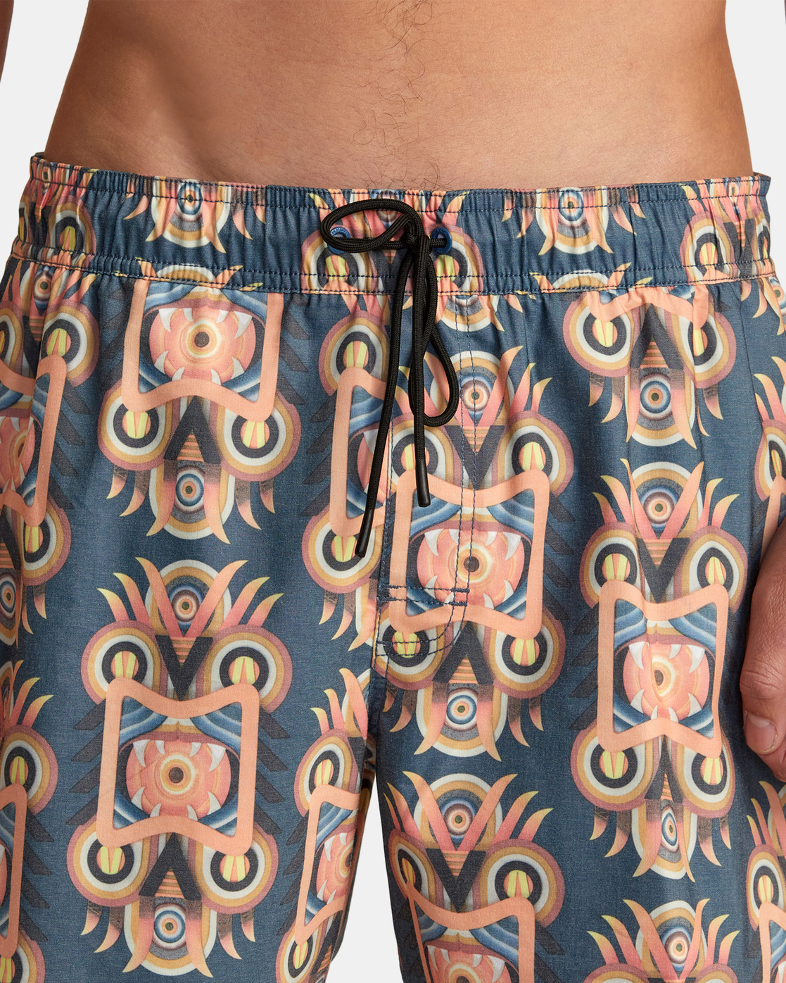 Rvca Redondo Elastic Boardshort Cool Blue