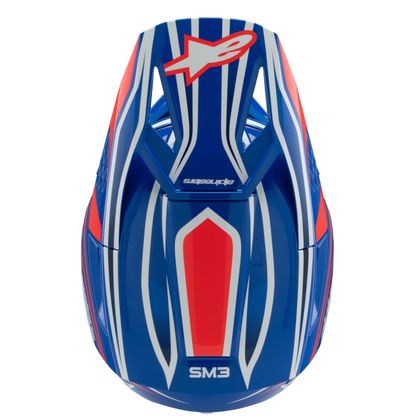 Casque cross Alpinestars SUPERTECH S-M3 - WURX - ENFANT - Bleu / Rouge
