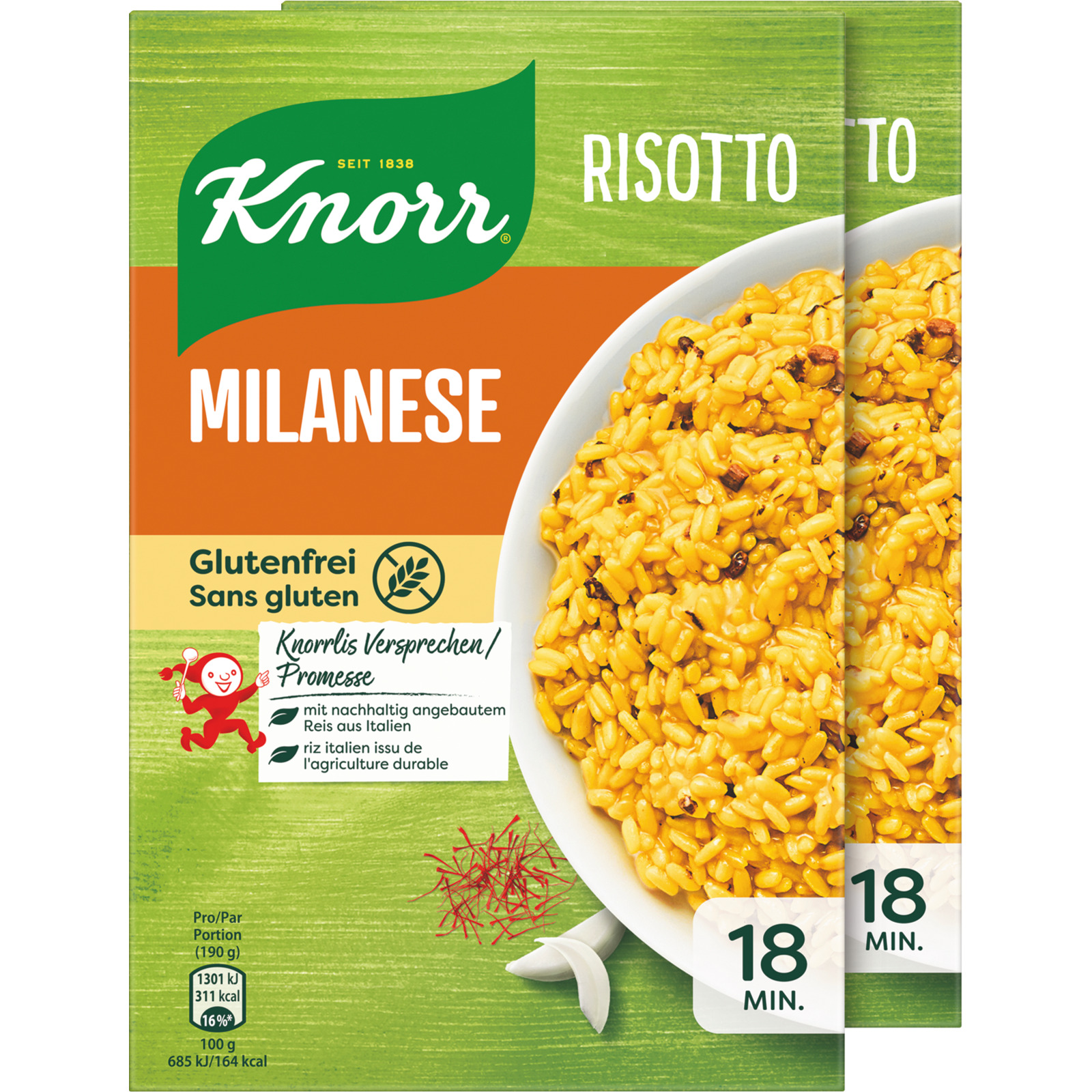Knorr Risotto Milanese 2 x 250 g