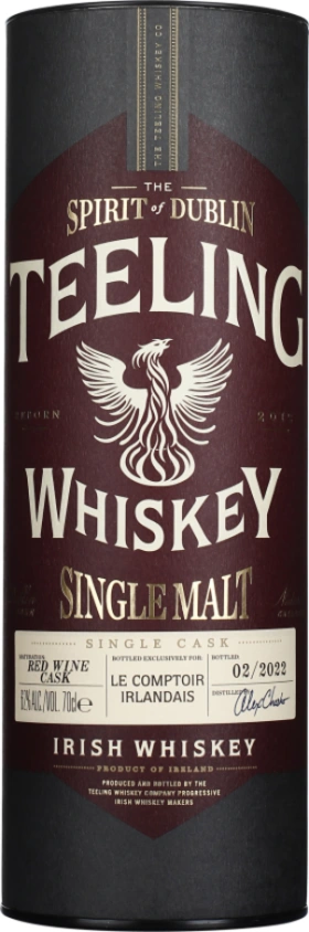 TEELING 5 YEARS 2016 SINGLE CASK RED WINE 70CL
