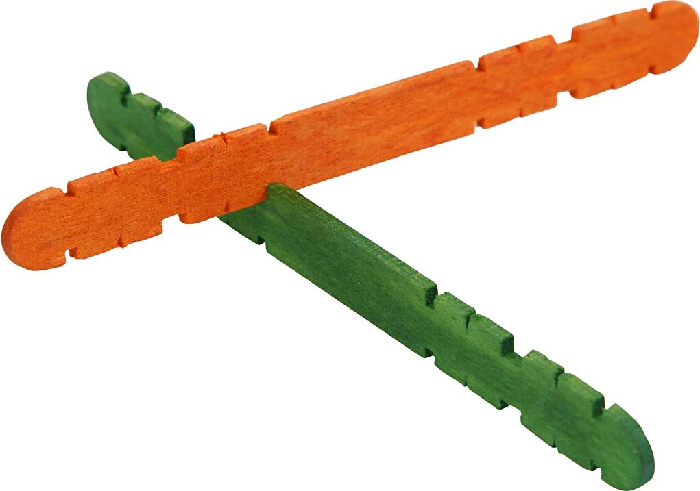 Konstruktionspinde - L 11,4 CM - B 10 MM - Assorterede Farver - 1000 Stk
