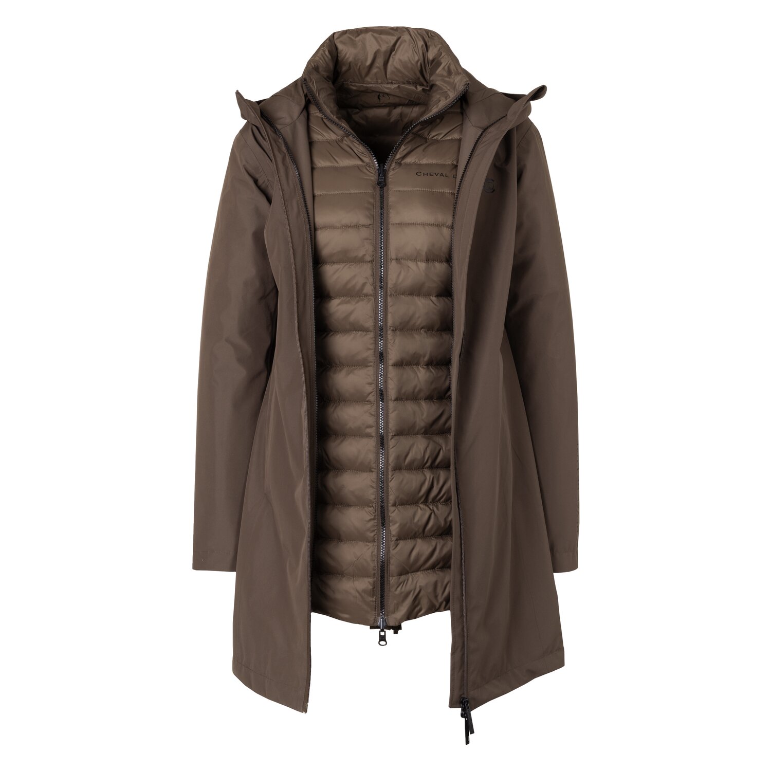 Cheval de Luxe Parka 3-in1 - chocolate