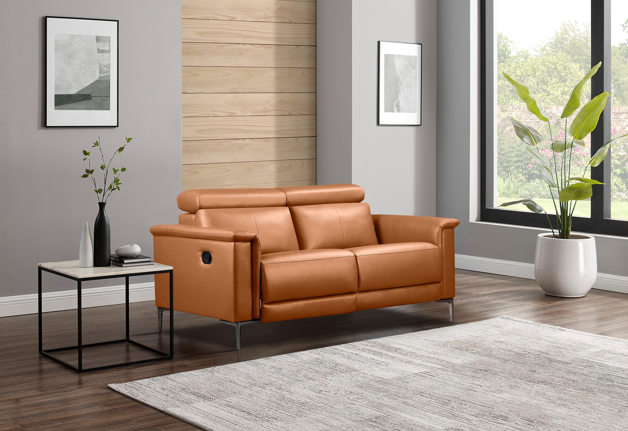 Home affaire 2-Sitzer »Lund« manueller od. elektrischer Relaxfunktion und USB-C,