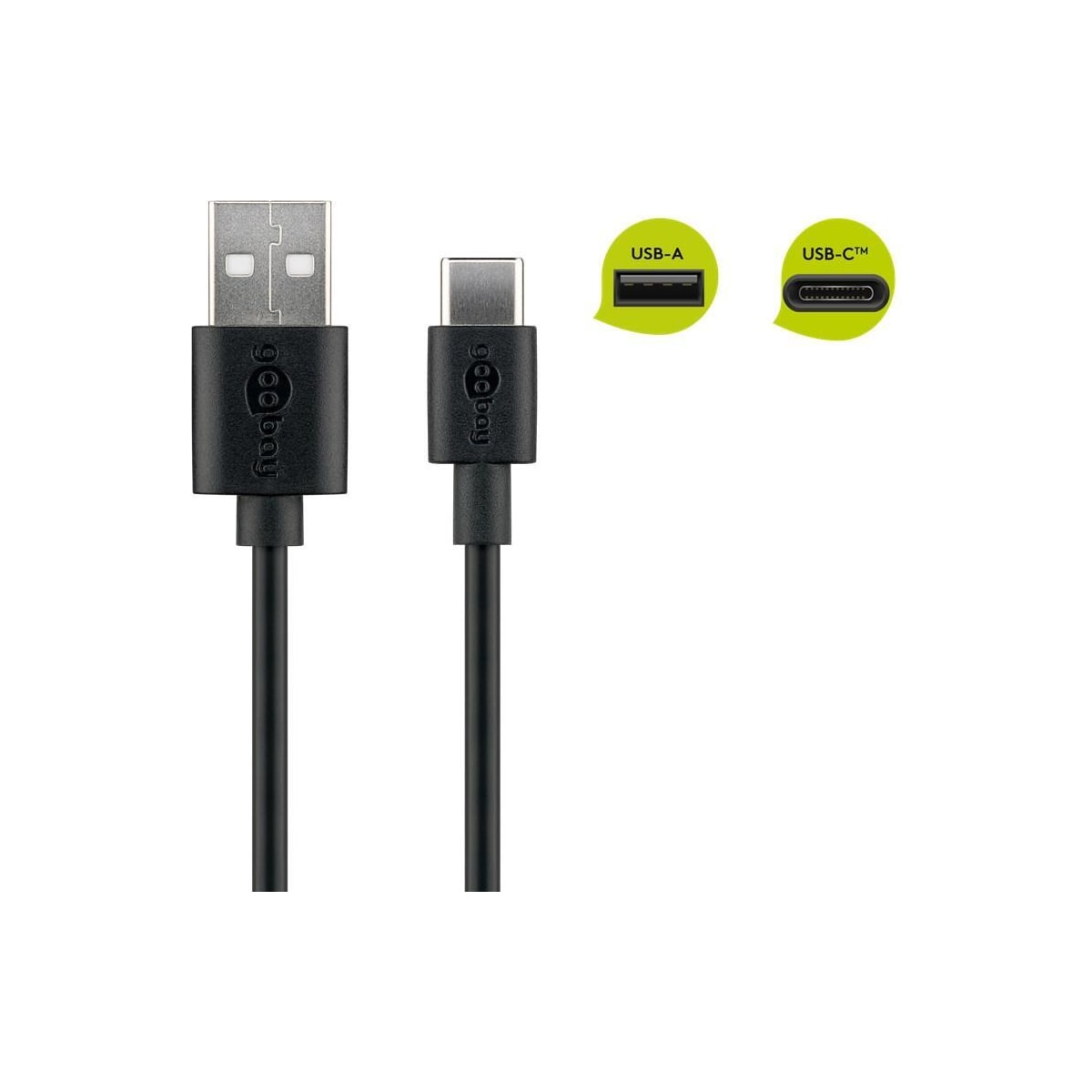 Goobay Lade- og synkroniseringskabel USB-C 