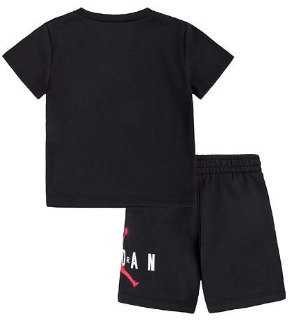 Jordan T-Shirt/Sweatshorts - Schwarz m. Logo