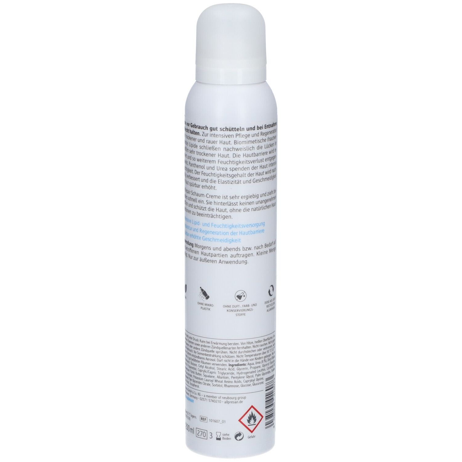Allpresan Derma med HYDRO INTENSIVPFLEGE  Repair Schaum-Creme