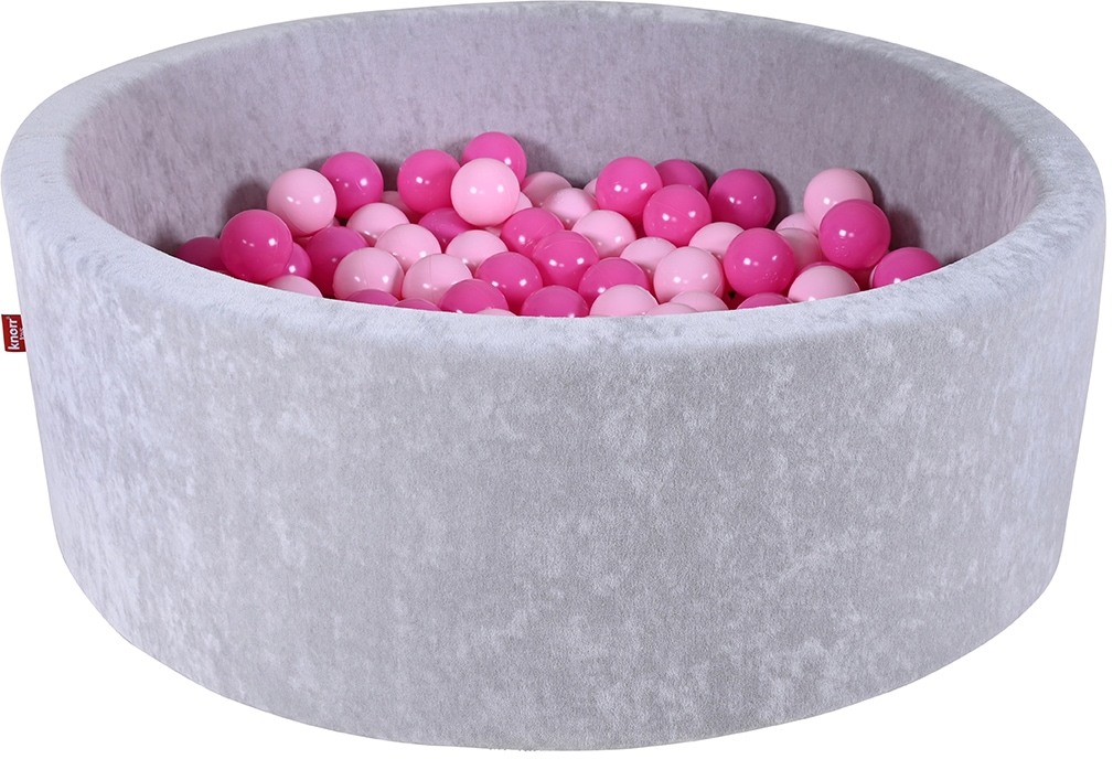 Knorrtoys® Bällebad »Soft, Grey« mit 300 Bällen soft pink; Made in Europe
