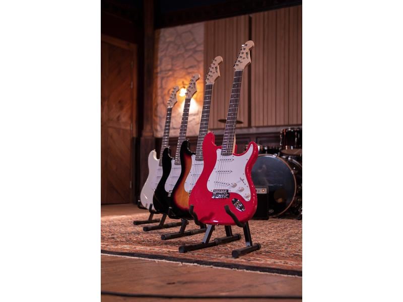 MAX E-Gitarre GigKit Schwarz E-Gitarre mit Zubehör