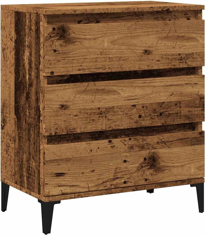 vidaXL - Dressoir - Hout - Oud Houtkleurig - 60x35x70 cm