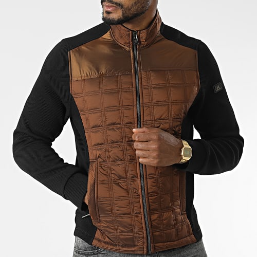 Veste Zippée BLC22K10 Noir Marron
