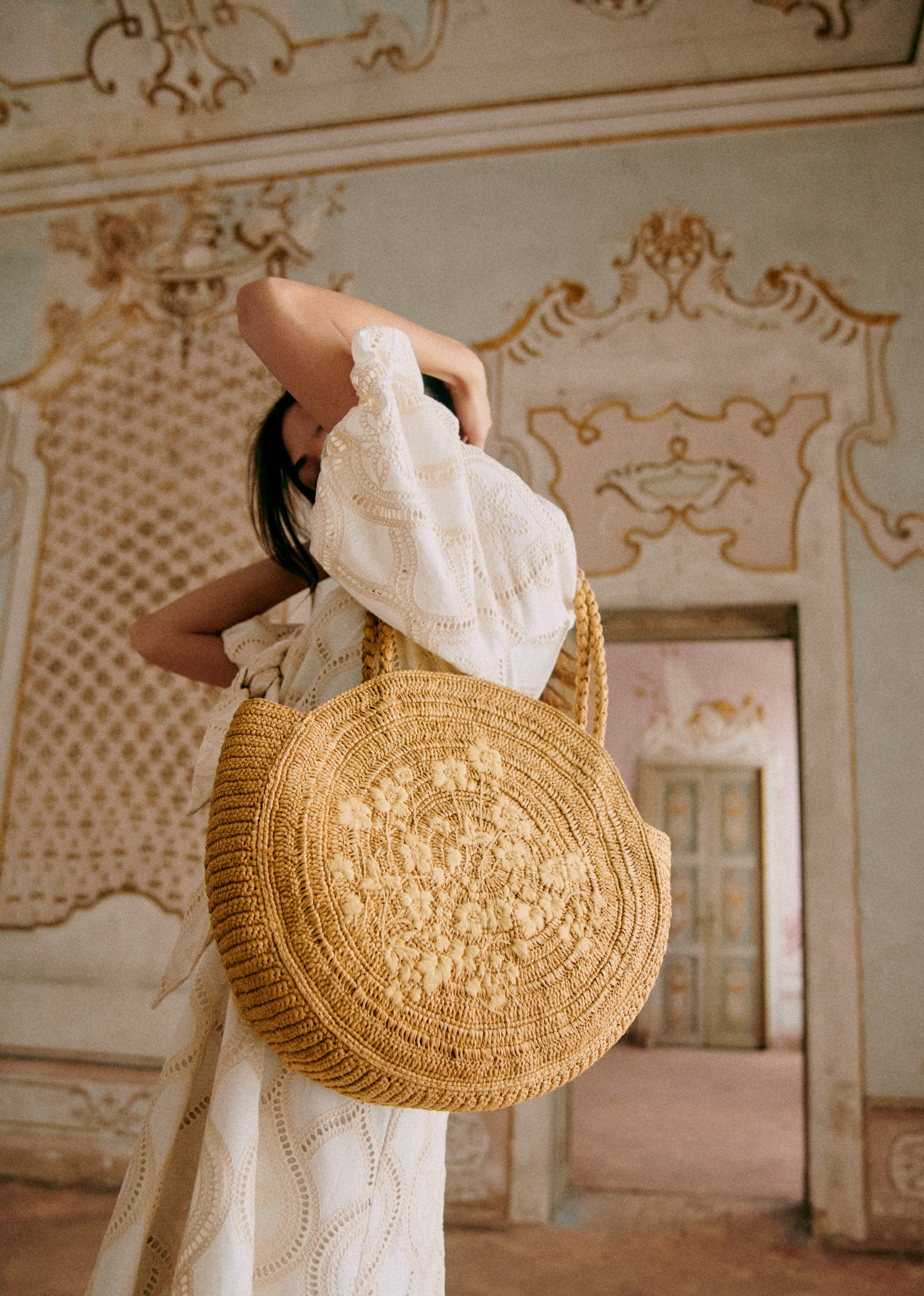 Panier June - Naturel foncé broderies fleurs - SACS/NEW SACS Nos Paniers 5906391