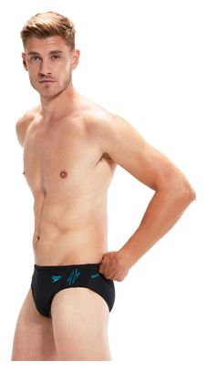 Maillot de Bain Speedo Eco  Hyperboom Splice 7cm Noir Bleu
