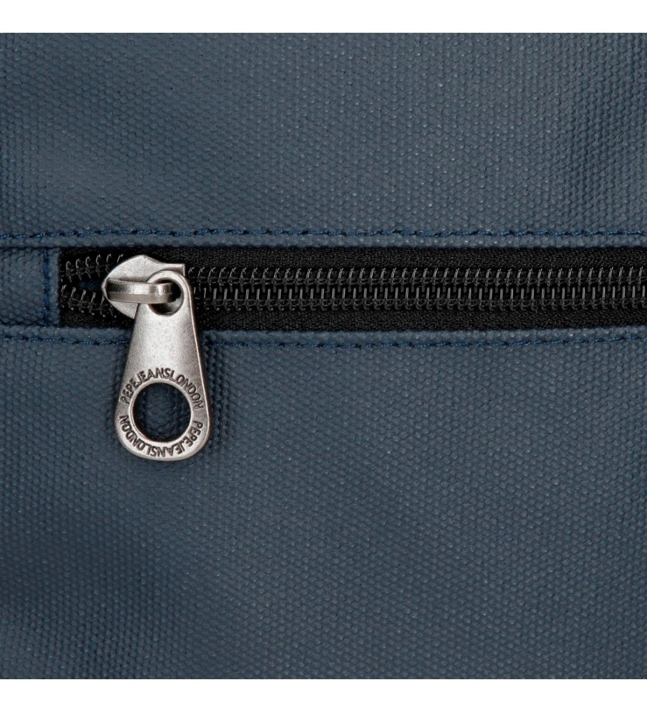 Bolsa de ombro Pepe Jeans Court azul marinho - 12x15x3,5cm