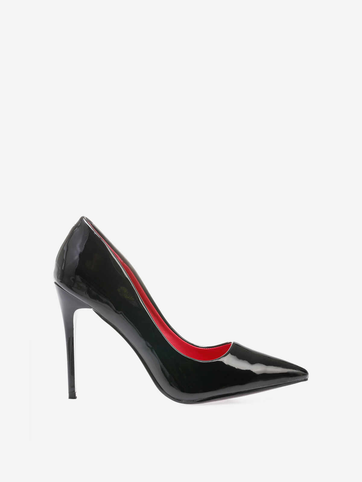 Stilettos pointus vernis- Noir