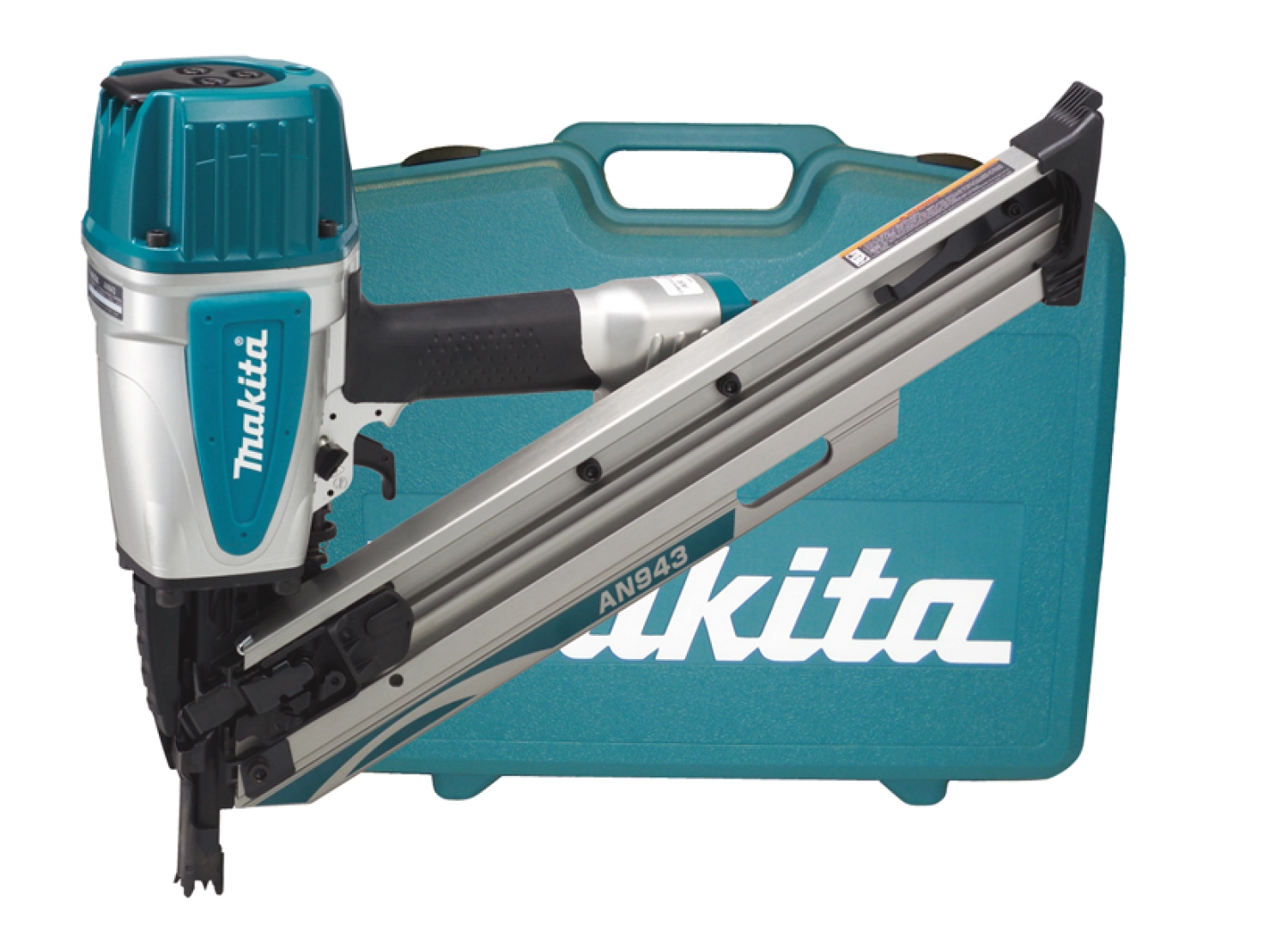Makita AN943K Pneumatische constructienagel tacker in koffer - 50-90mm - 8,5 bar