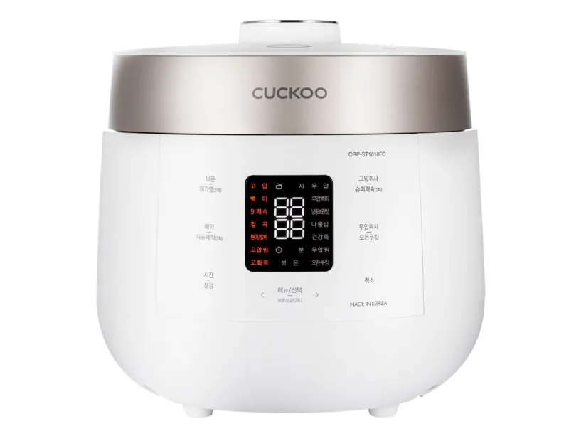 Cuckoo CRP-ST1009F, Champagne, Hvid, 1,8 L, LCD, Knapper, Dreje, Berøring, 1150 W, 220 - 240 V