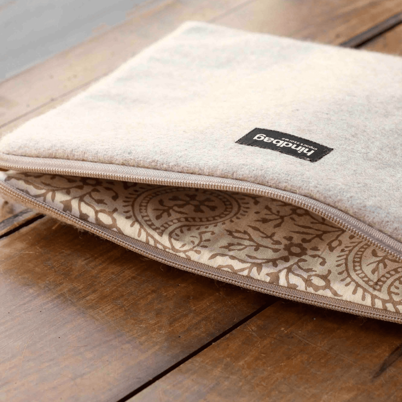 Housse ordinateur Ava S 13 pouces Laine Beige