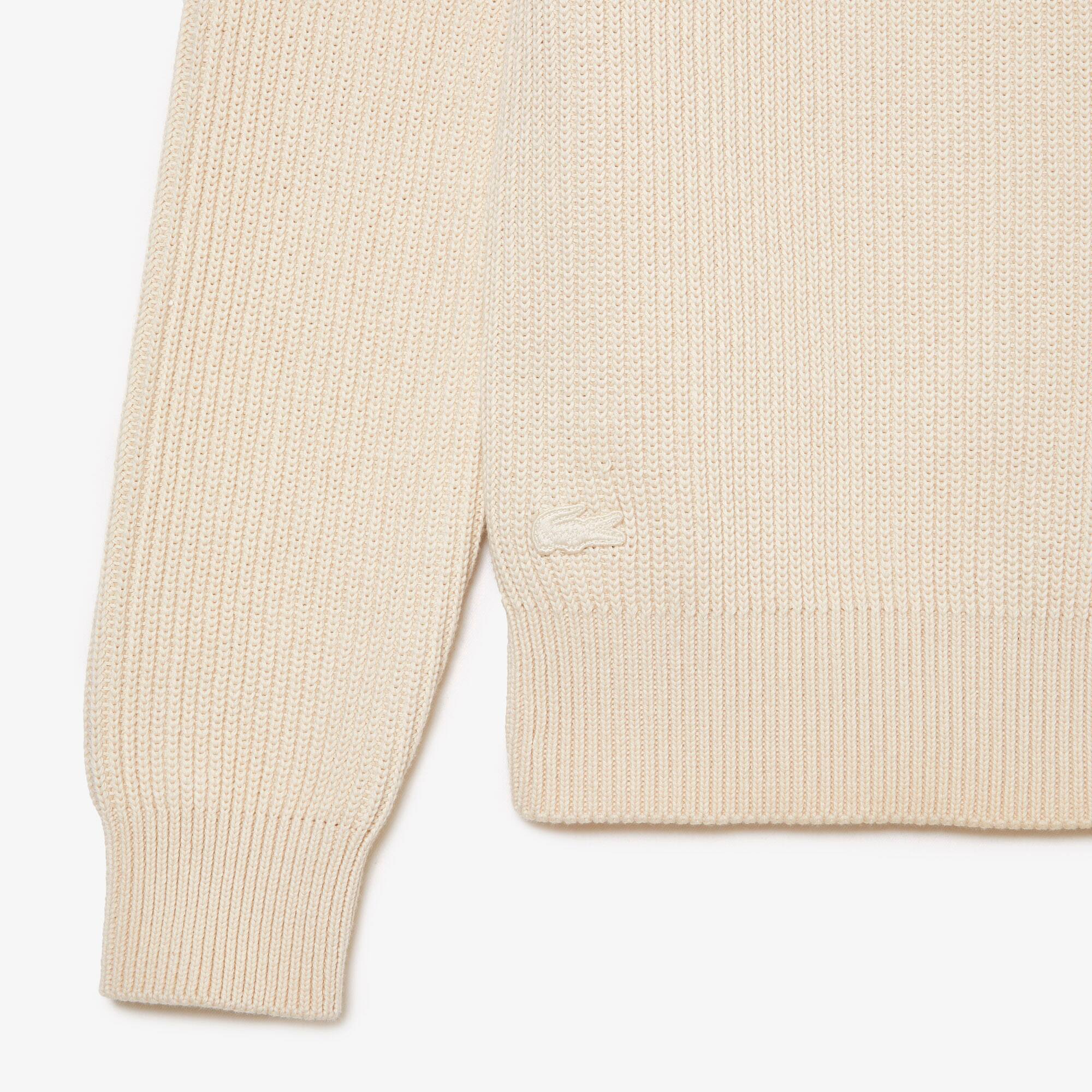 Pull col rond unisexe Lacoste en coton biologique Pullovers - Blanc - Lacoste - Unisex