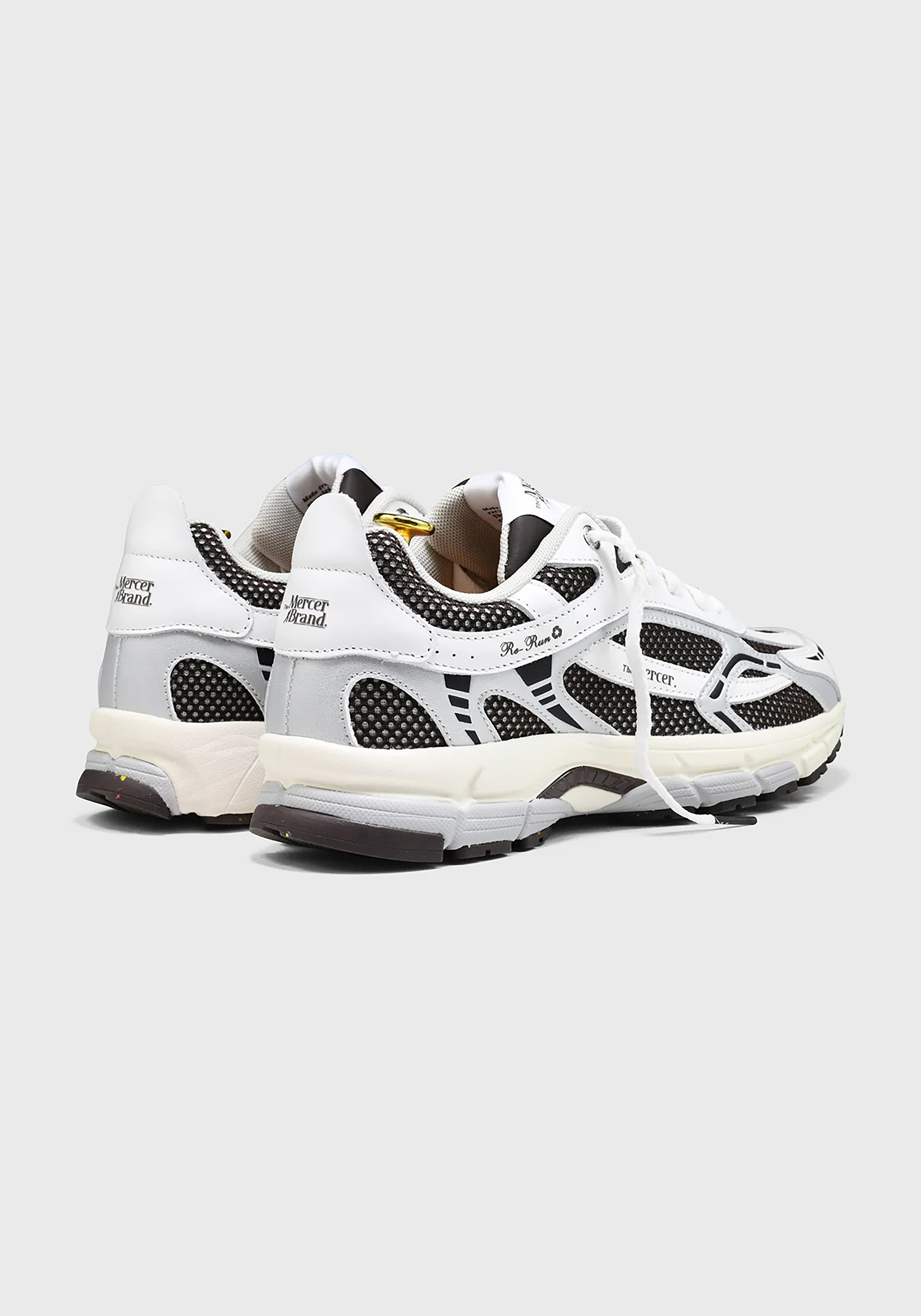 Mercer Sneaker The Re-Run White Silver Brown