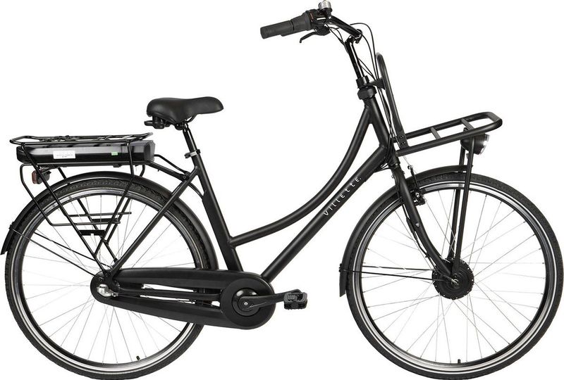 Villette - Transport - Elektrische Omafiets - Aluminium - Zwart