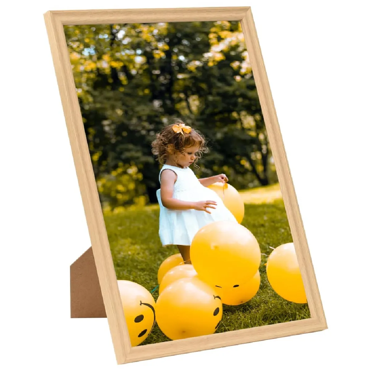 vidaXL Collage de cadres photo 5 pcs - Chêne clair